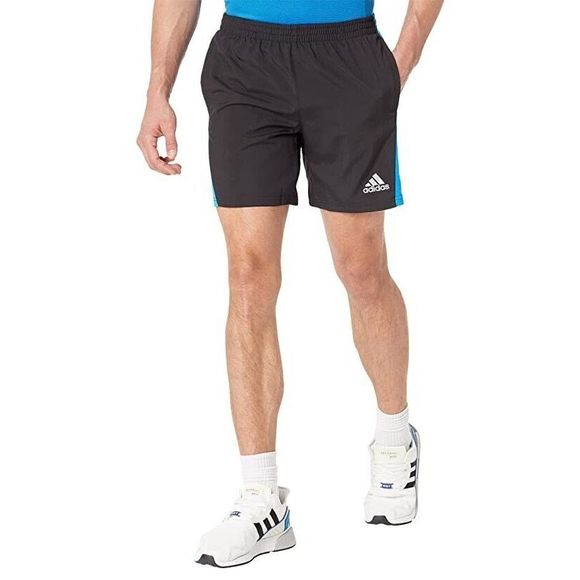 adidas HB7461 Men's Sz 2XL Black/Blue Own The Run 7" Running Shorts - Picture 9 of 10